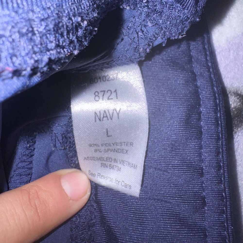 Med Couture Navy Blue Active Jogger Pants - Picture 3 of 4